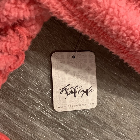 Free People We the Free sweet pink rose soft tie fireside funnel tunic top M NWT - Picture 3 of 9